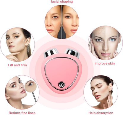 Microcurrent Facial Device,Mini Microcurrent Facial Massager,Home Use Skin Care Tools for Face Lift Toning/Firming,Gifts for Women & Men