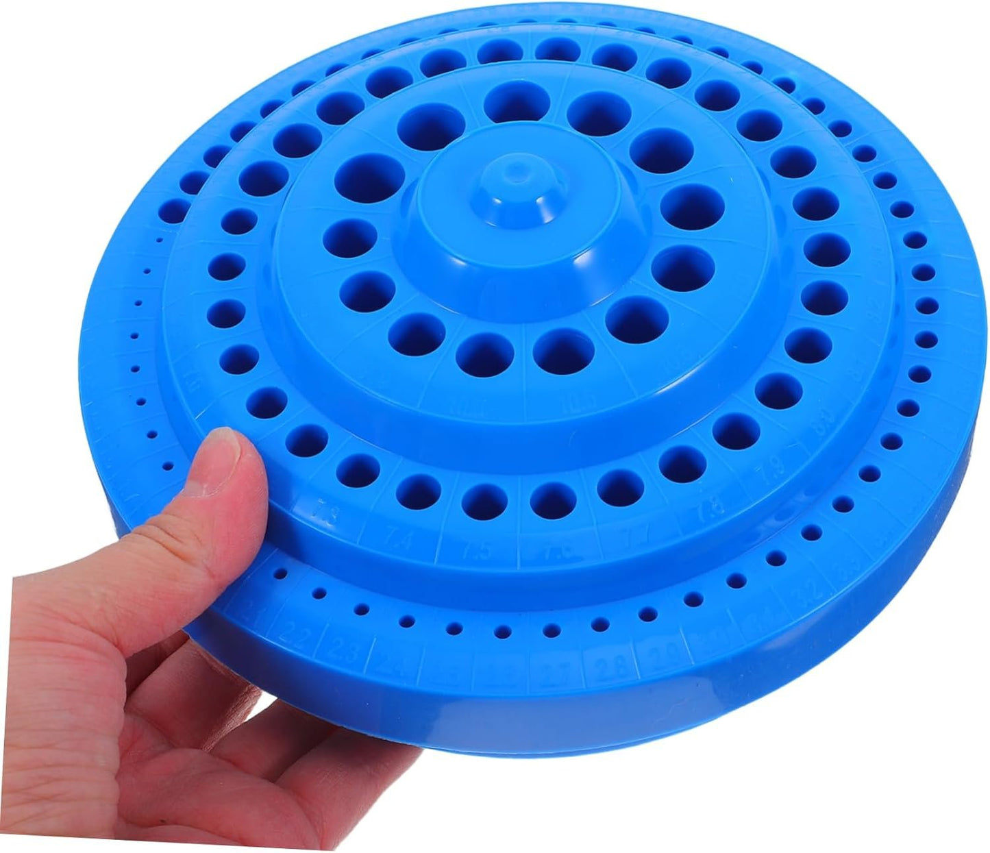 LALAFINA 1Pc 100 Blue Drill Bit Storage Organizer Tool Storage Case for Tidy Convenient Grinding Bits Holder for Efficient Workspace Organization