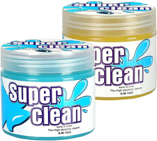 2 Pack Cleaning Gel Universal Dust Cleaner for PC Keyboard Cleaning Car Detailing Laptop Dusting Home and Office Electronics Cleaning Kit Computer Dust Remover