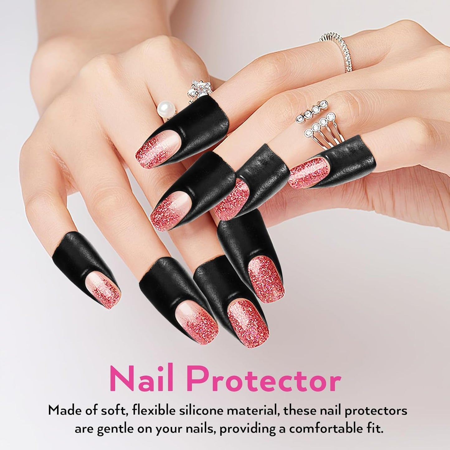 FRCOLOR 200 Sheets Nail Polish Protector Nail Guards Nail Gel Stickers Nail Care Tools Nail Polish Protector For Fingers