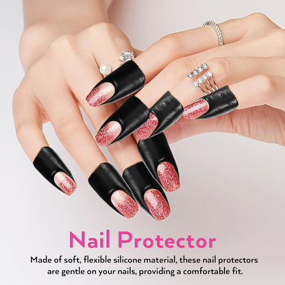 FRCOLOR 200 Sheets Nail Polish Protector Nail Guards Nail Gel Stickers Nail Care Tools Nail Polish Protector For Fingers