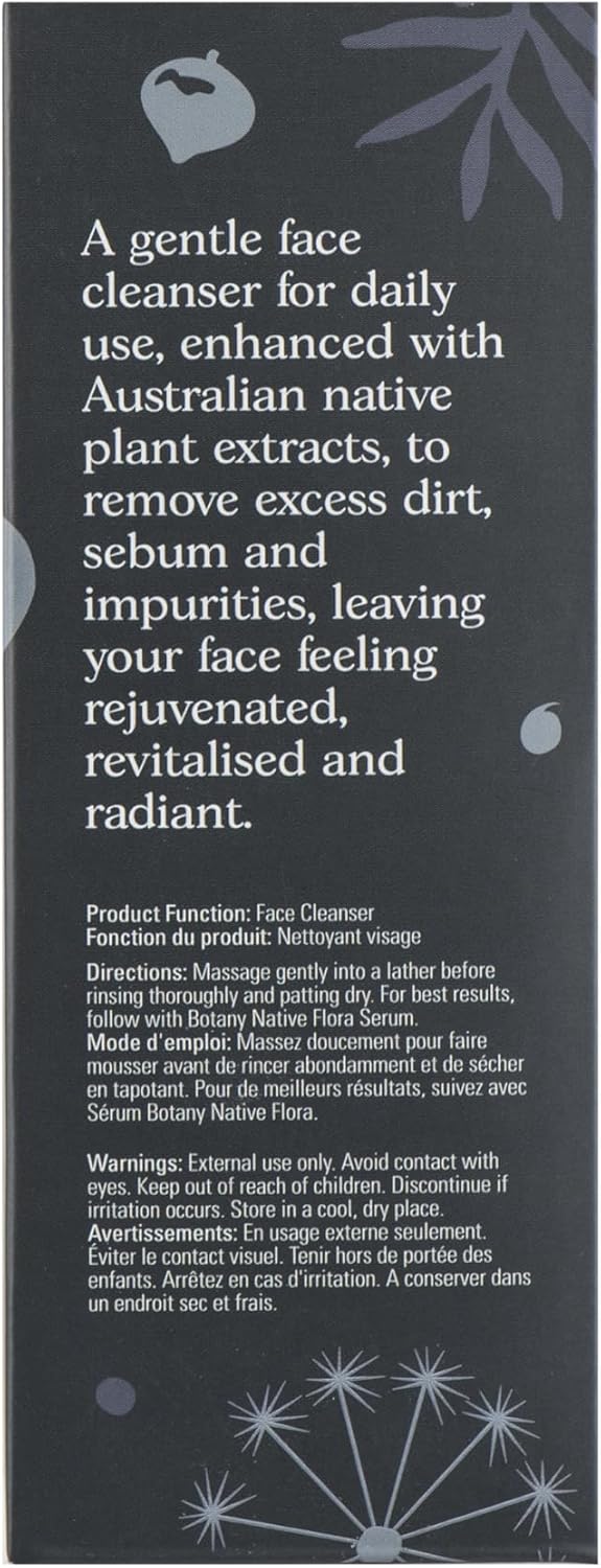 Botany Native Flora Daily Face Cleanser, Hydrating Foaming Gel with Vitamin C & Australian Native Extracts, Removes Impurities & Revitalizes Skin150ml