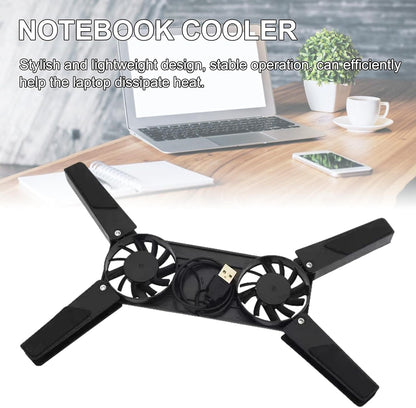 Laptop Cooler - Notebook Fan Stable Stand, Adjustable Height Laptop Stand | Quiet Height Adjustable Slim ful Cooling Pad for Computer Laptop Mouse Pad, Laptop Stand Holder Bed Sofa Office