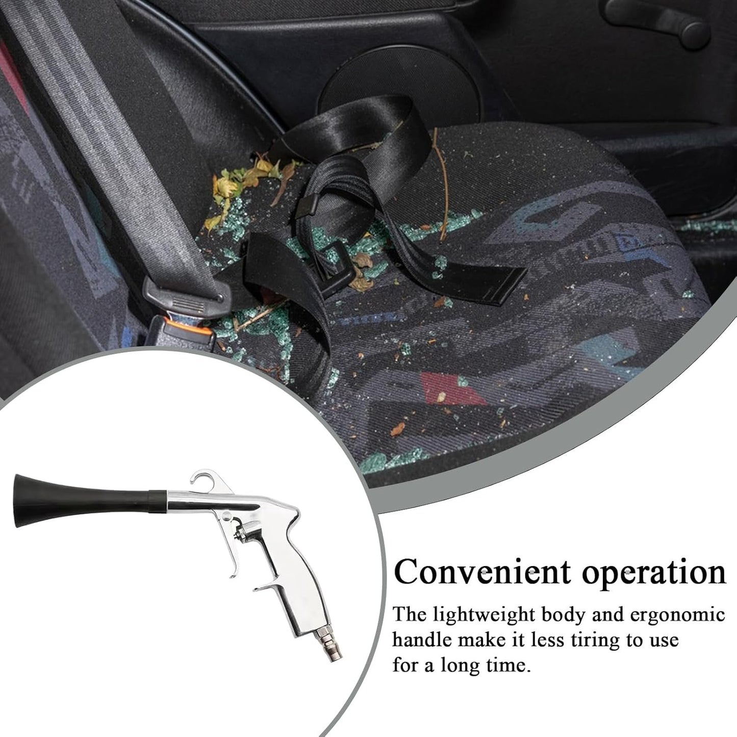 Car Cleanings Blower, Dry Cleaning Air Blowers for Car, High Pressure Blowing Automobile Maintenance Tool, Ideal for Carpet, Seat Gap, Engine Bay, Upholstery, Interior Detailing