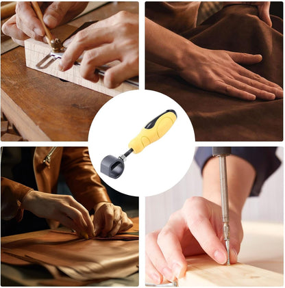 Chisel Punch Holder, Metal Clamping Tool, Marking Die Grip, Anti-Slip Safety Design, Hand Protection Feature, Hand Operations, Wood And Metal Stamping Use, 7.09x1.57 In