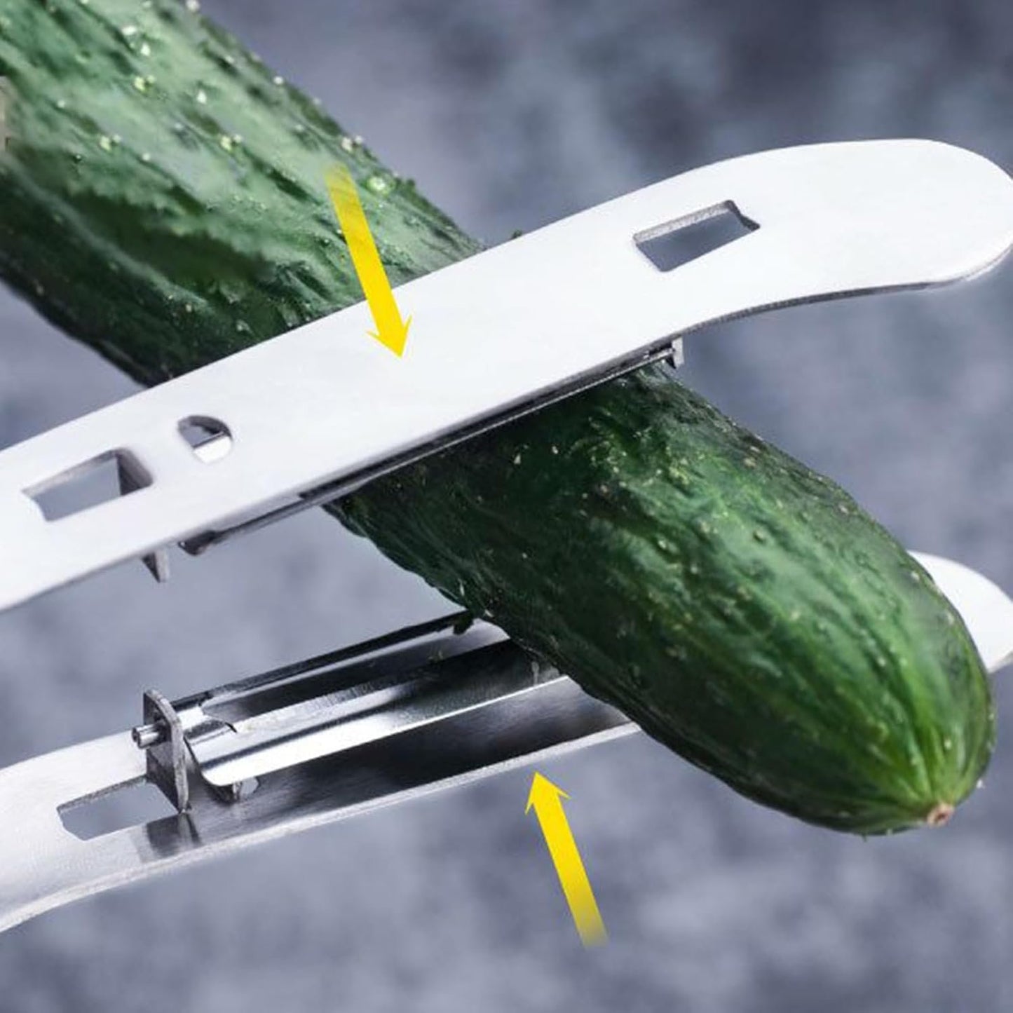 Vegetable Peeler | Stainless Steel Double-Sided Corn Peeler with Handle | Kitchen Gadgets Tools for Salad Making Juicing Restaurant Outdoor Market Food Prep