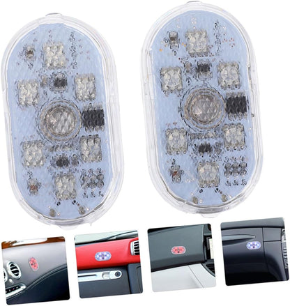 GRADENEVE Led Car Interior Lights Touch Sensor 2 Pairs Charging Stylish Ambience Lighting for Roof Reading