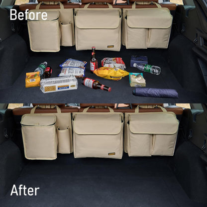 MARKSIGN Deluxe Trunk and Backseat Organizer for Medium or large size SUVs & RVs, Detachable Storage Modules with Built-in Cooler, Patent Pending