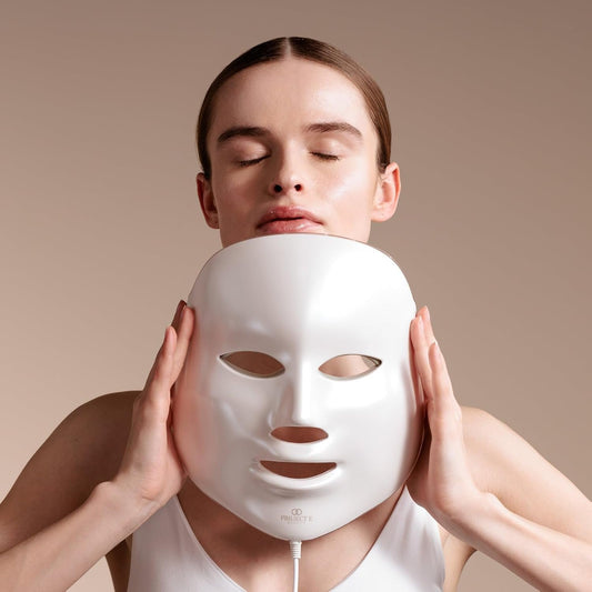 Project E Beauty LightAura LED Light Therapy Mask | Anti-Aging Facial Skincare Routine | Skin Tightening | Calm Inflammation & Sensitive Skin | Reduce Wrinkle | Brightens Skin | Collagen Boost