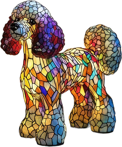 wiroouia Tabletop Dachshund Light | Resin Night Light for Bedside with Dog Shape | Rechargeable Ambience Lamp for Bedside Bedroom Shelf Living Room