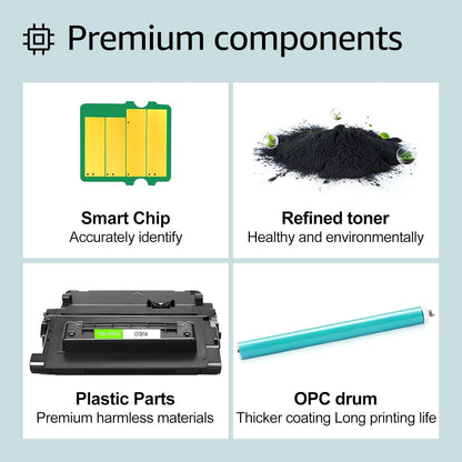 greencycle Compatible Toner Cartridge Replacement for HP 81A CF281A Work with Enterprise MFP M605 M604 M630 M606 M604n M604dn M605n M605dn M630h M630dn M630z Printer (Black, 1-Pack)