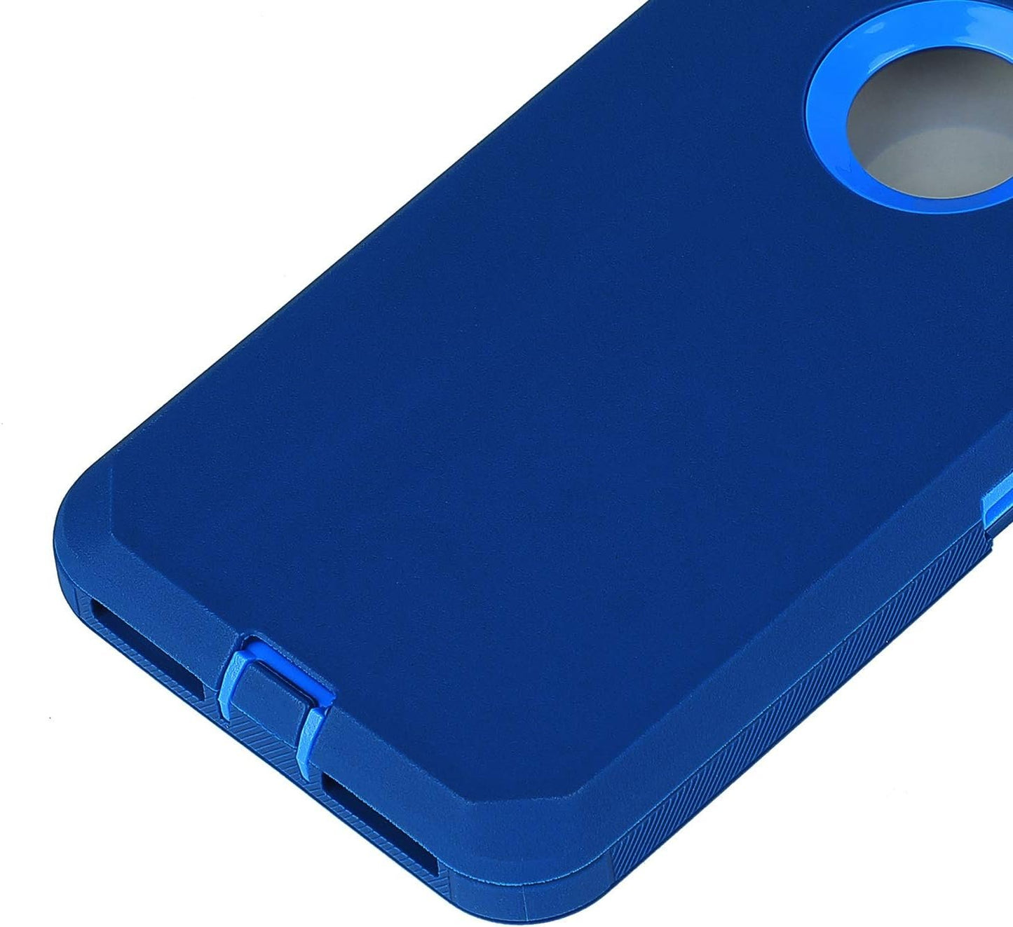 Case for iPhone 7 Plus/8 Plus, Heavy Duty 3 in 1 Built-in Screen Protector Cover Dust-Proof Shockproof Drop-Proof Scratch-Resistant Shell for iPhone 7+/8+, 5.5inch, Navy Blue