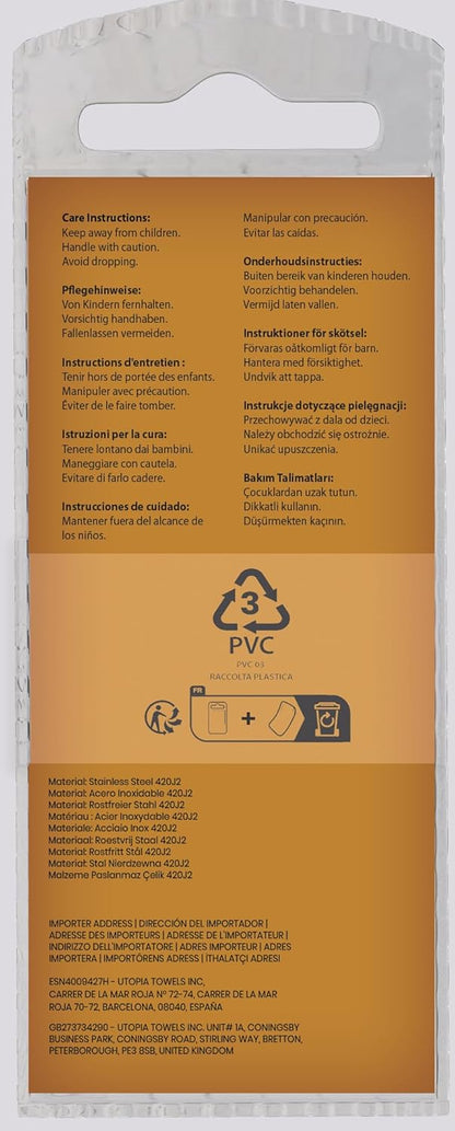 Utopia Care Hair Cutting and Hairdressing Scissors 6.5 Inch, Premium Stainless Steel Shears with Smooth Razor and Sharp Edge Blades for Salons, Men, Women and Kids, Rainbow