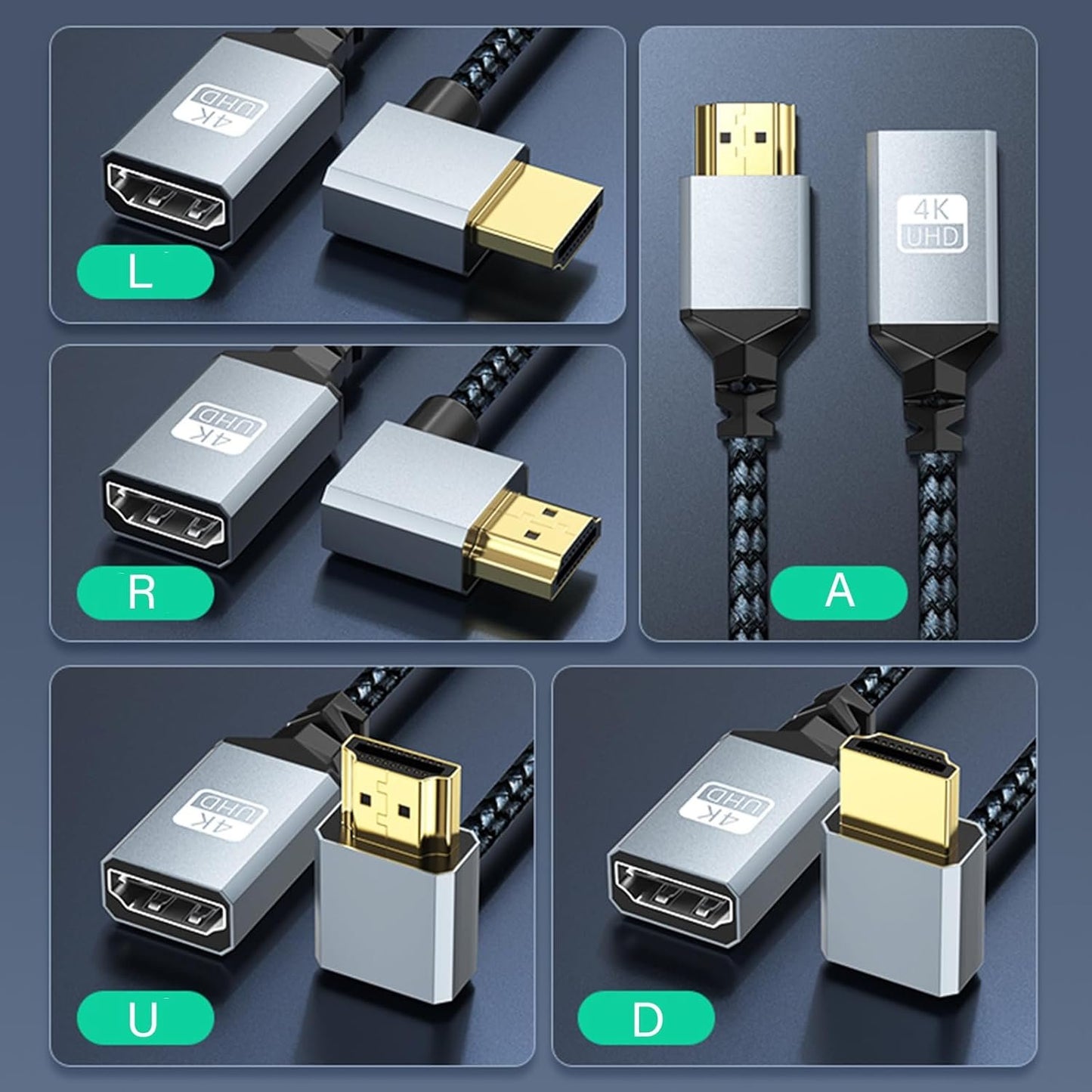 ljhnba HDTV Male to Female Cable HDTV Extender Supports 4K30HZ60Hz 2160p for Seamlessly Video Streaming Wide Compatibility