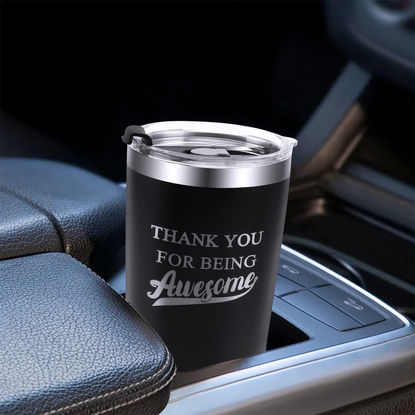 Thank You Gifts for Men,Women Thank You for Being Awesome Mug Tumbler, Appreciation Gift Teacher, Inspirational Birthday Gifts for Friends, Men, Dad, Husband, Coworker-Stainless Steel Tumbler 20 Oz