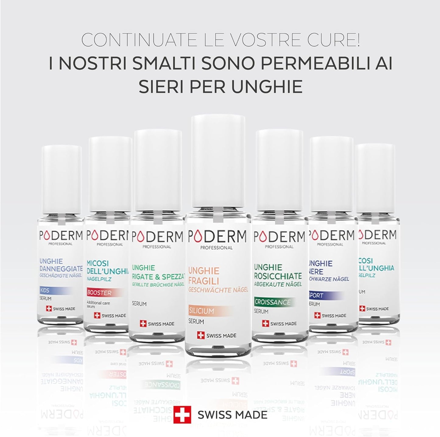 PODERM - Biotin Silicon Keratina Nail Strengthener - Strengthens and repairs damaged, weakened or brittle nails from semi-permanent or ageing - Hands and Feet - SWISS MADE