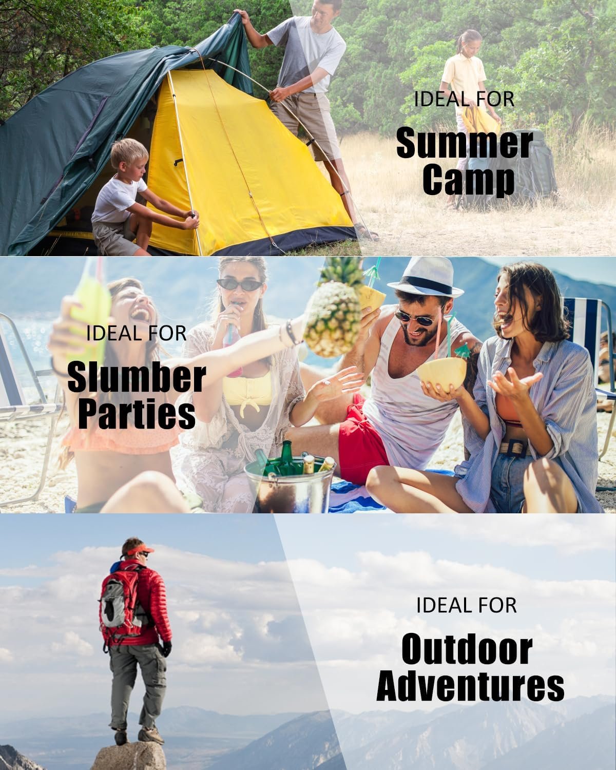 Sleeping Bags for Adults Backpacking Lightweight Waterproof- Cold Weather Sleeping Bag for Girls Boys Mens for Warm Camping Hiking Outdoor Travel Hunting with Compression Bags