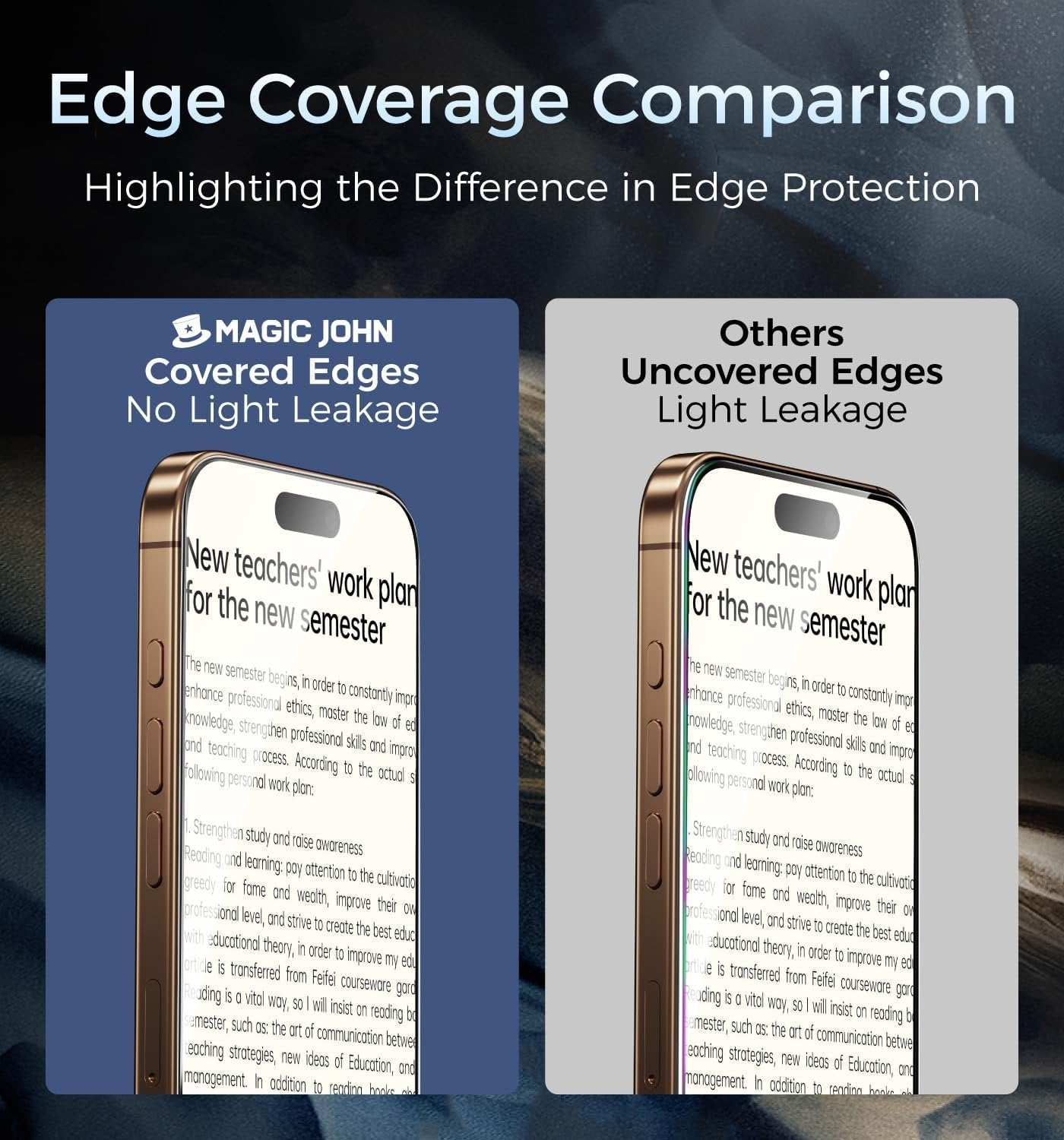 MAGIC JOHN 3rd Gen Upgraded for iPhone 16 Pro Max Screen Protector 6.9 Inch, HD Clear, Shatterproof Tempered Film, Auto Dust-Elimination, Bubble Free, Easy Installation, 2 Pack