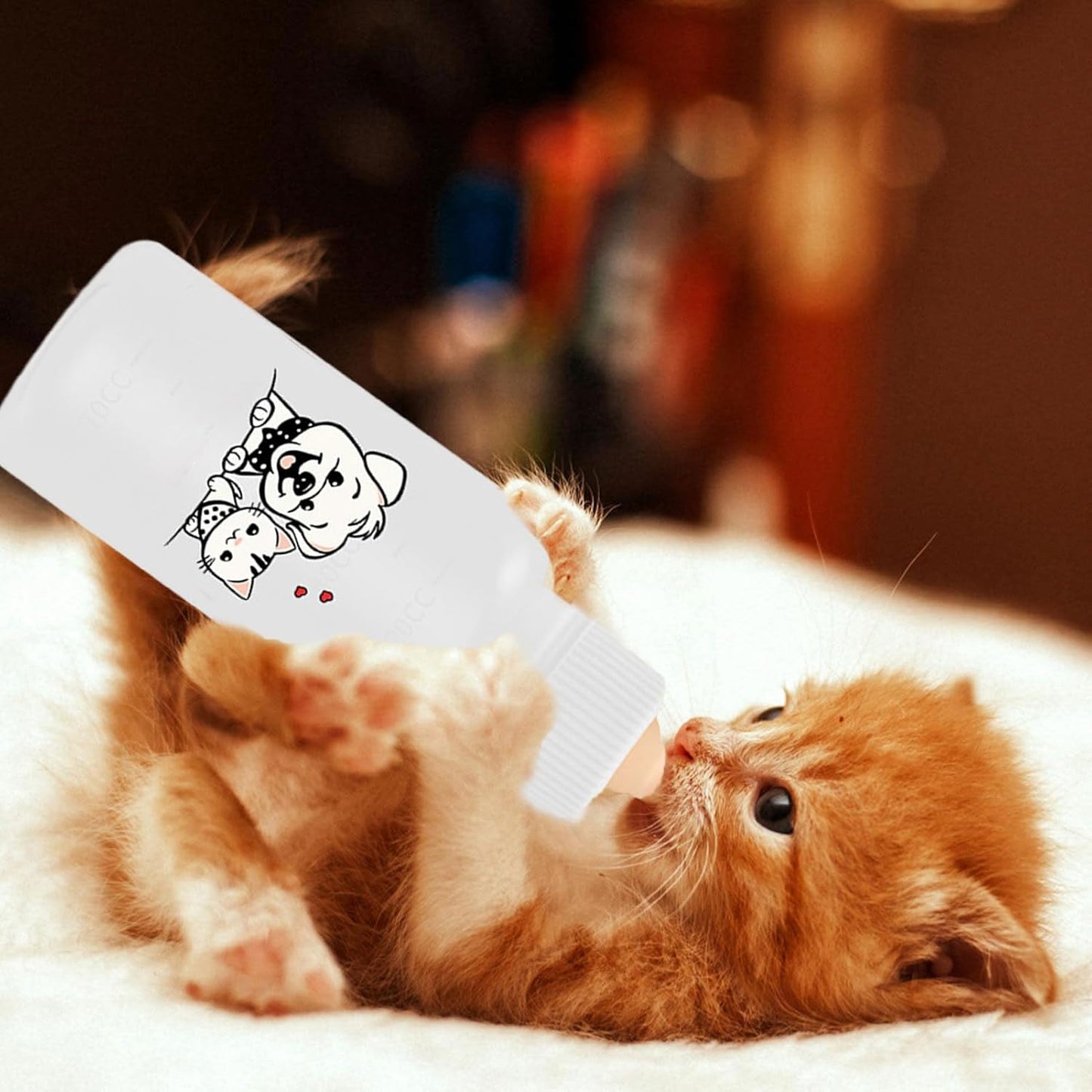 Kitten Bottle | Baby Kitten Bottle for Cats | Puppy Milk Feeder, Feeding and Watering Supplies, Portable for Indoor Outdoor Small Animals