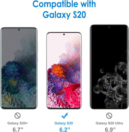 JETech Screen Protector for Samsung Galaxy S20 6.2-Inch, HD Clarity, Flexible TPU Film, 2-Pack