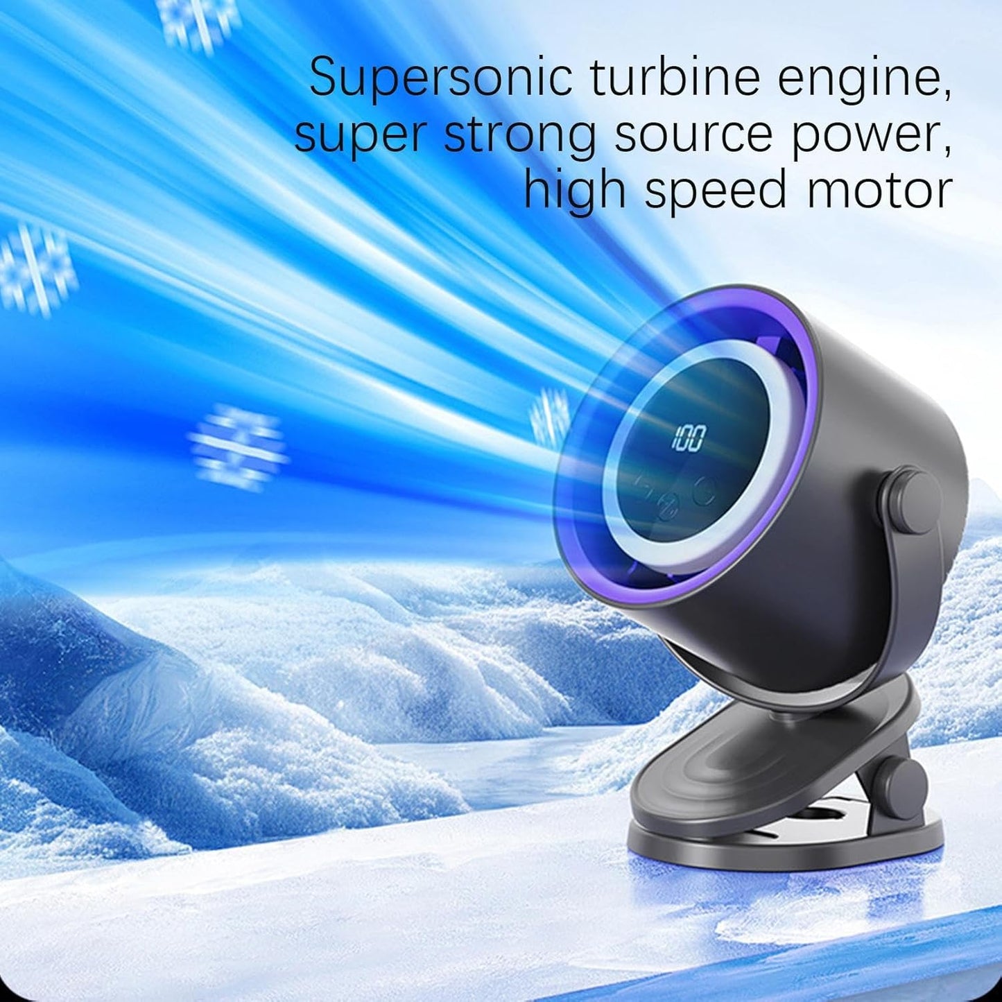 Bladeless Fan for Bedroom | Quiet Mini Personal Fan | Bladeless Cooling Electric Tool with Ambience Night Light Personal Use Clip on for Dormitory Home Bedroom Kitchen