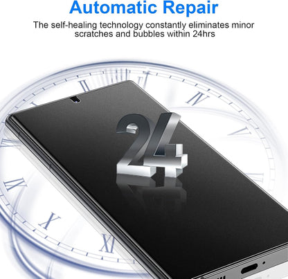 QUESPLE [2 Pack] for Samsung Galaxy S23 Ultra Anti-Glare Matte TPU Screen Protector 6.8 Inch, Smooth and Responsive Touch Screen Protector Film for Gamming, [Support Fingerprint Unlock] [Self-Healing] [Not Glass]