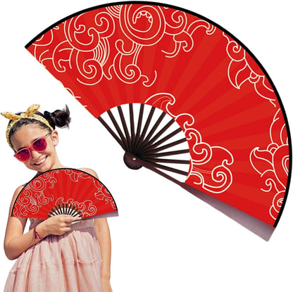Setauoo Foldable Hand Fan | Cosplay Props Clack Fan - Carnival Cosplay Props Decoration for Dancing, Portable Hot Weather Cooling Tools
