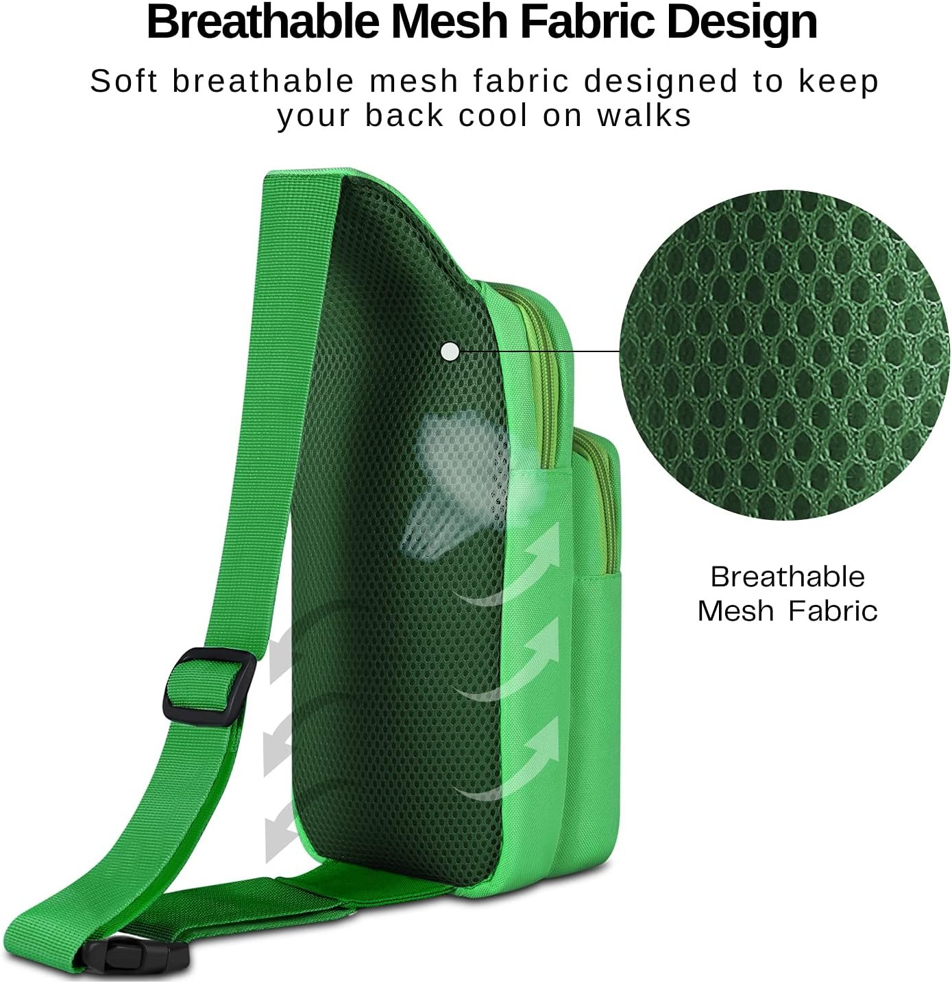 TNP Switch Bag, Travel Bag Compatible with Nintendo Switch & Switch Lite - Shoulder Bag Travel Case Cute Portable Carrying Backpack for Animal Crossing Games Accessories Console & Dock Charger - Green
