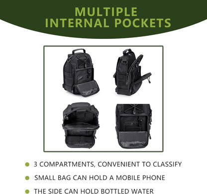 Outdoor Tactical Sport Bag Sling Shoulder Portable Cycling Camping Fishing Backpack