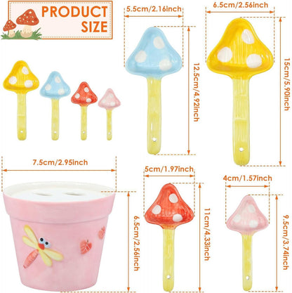 Mushroom Measuring Spoons, Measuring Spoons Set Kitchen Measuring Spoons Mushroom Decorative Kitchen Utensils Kitchen Utensils Ceramic Baking Mushroom Theme Gadgets