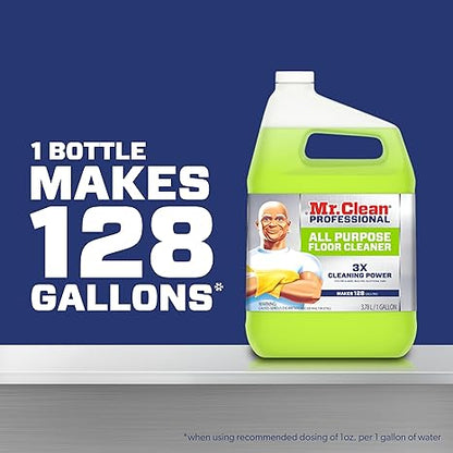 Mr. Clean Finished Floor Cleaner, Lemon Scent, 1 gal Bottle
