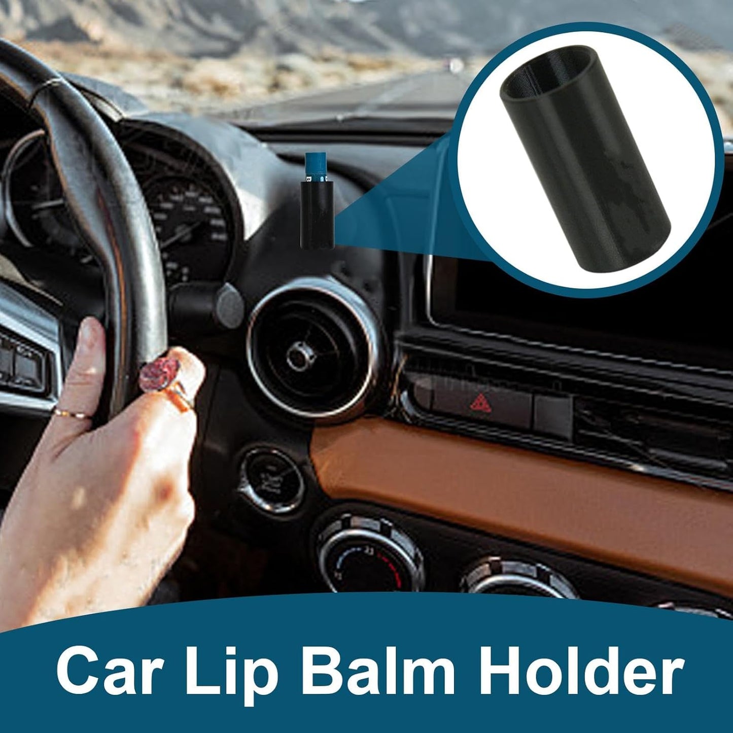 Generico Automotive Beauty Storage, Compact Lip Care Organizer, Convenient Car Accessories Holder, Space-Saving Makeup Container for Easy Access in Vehicles, Trucks, and Rvs