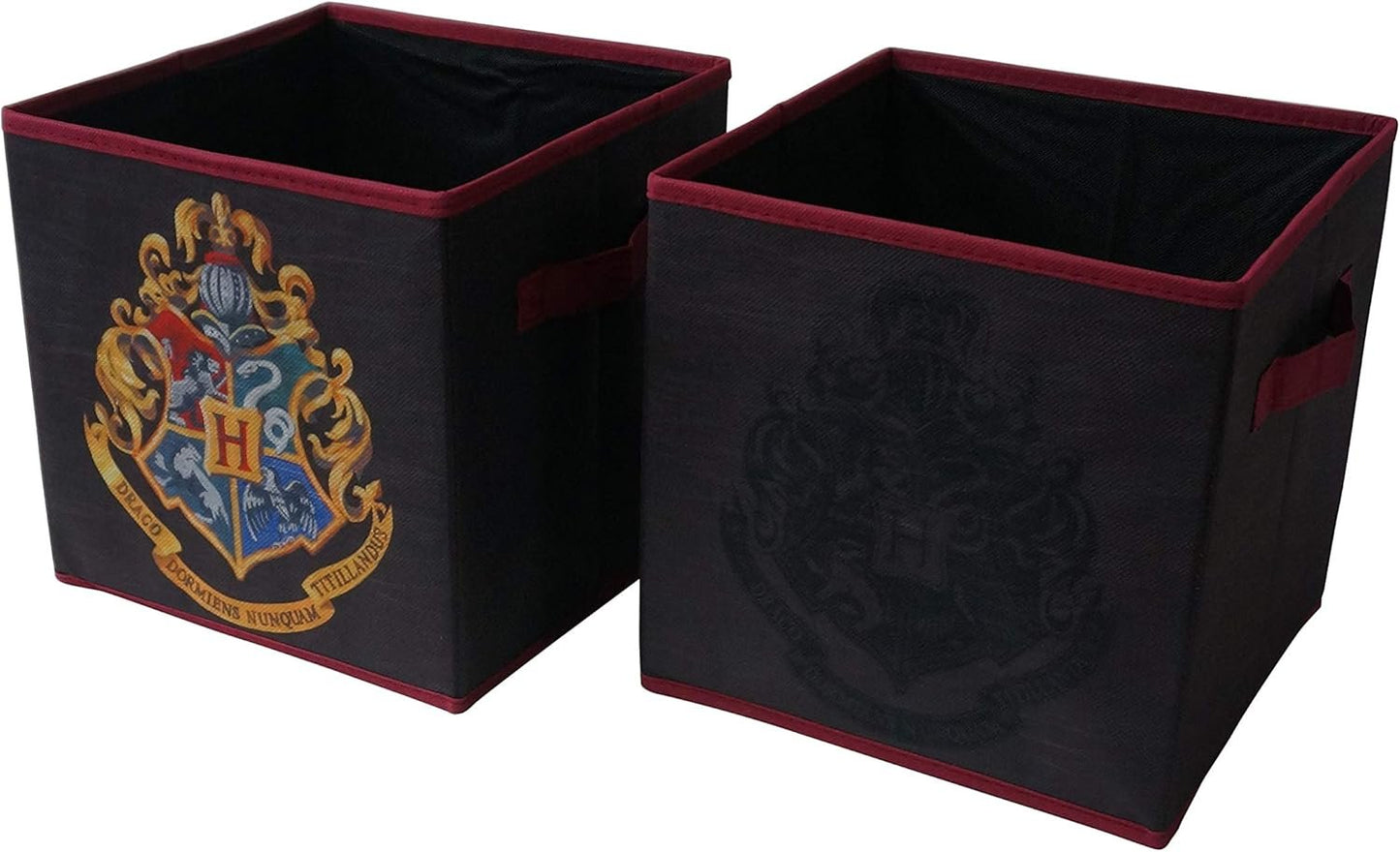 Harry Potter 5 Piece Storage Solution Set, Come with Collapsible Storage Trunk, Pop Up Hamper, 2 Storage Cubes, 1 Sequin Storage Cube