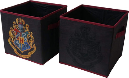 Harry Potter 5 Piece Storage Solution Set, Come with Collapsible Storage Trunk, Pop Up Hamper, 2 Storage Cubes, 1 Sequin Storage Cube