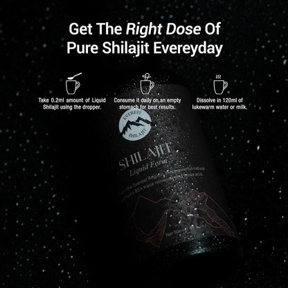 Shilajit Liquid Drops | Quick Dissolving Shilajit for Energy Boost, Detox Cleanse, Anti-Aging and Wellness | Trace Minerals & Fulvic Acid Complex | 50ml