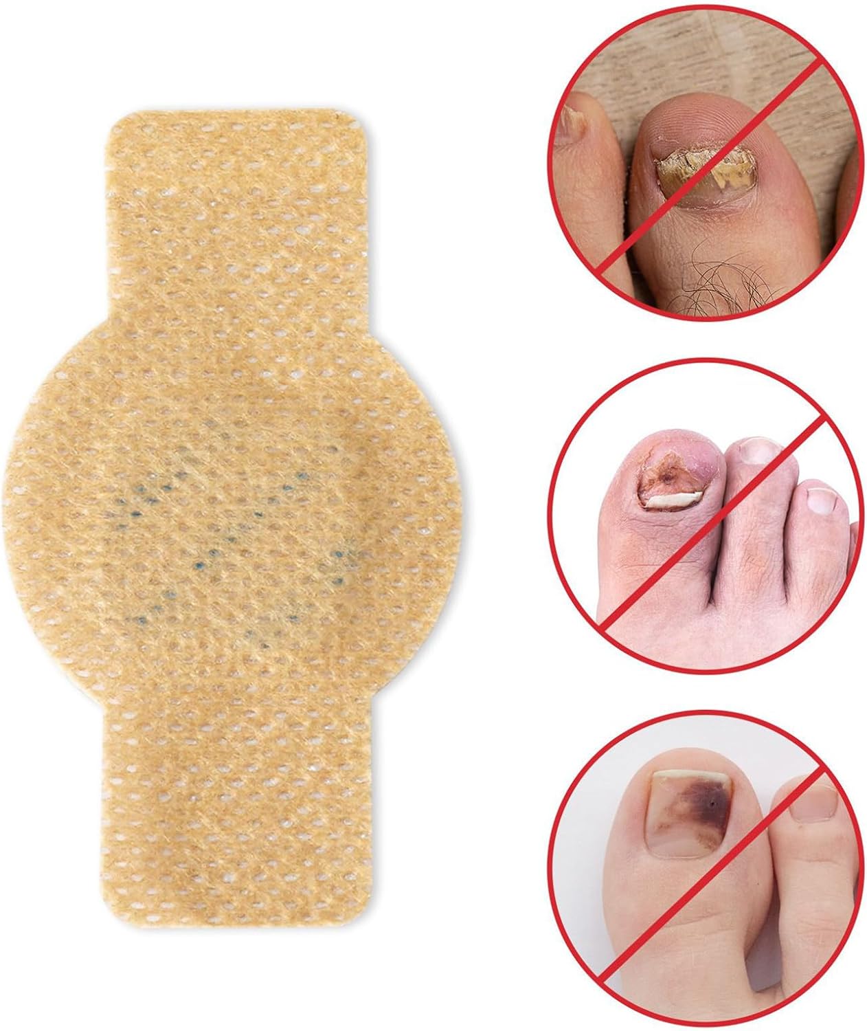 Toenail Patches, Nighttime Nail Repair, Breathable Foot Care, Crack and Discoloration Medication, Comfortable Adhesive, Pedicure Solution for Men Women Athletes Home Use