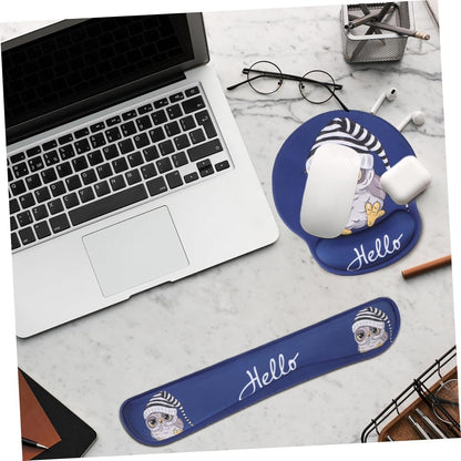 Ciieeo Office Gaming Essentials Large Mouse Pad Set Ergonomic Keyboard Tray Wrist Support Comfortable Pad