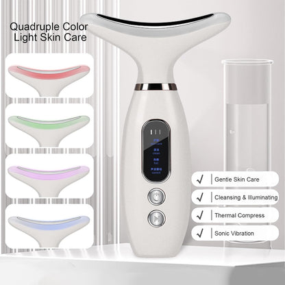 Face and Neck Massager, Neck Tightening Device, Electric Facial Massager, Neck Tightening Device, Face Neck Massager, Skin Care Tool for Women