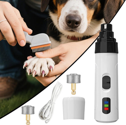 Portable Dog Nail Grinder, Quiet Cat Nail Trimmer, 2 Speed Adjustable Rechargeable, Pet Grooming Hygiene Tool, Safe and Relaxing Cleaning for Dogs, Cats, 5.51x1.38x1.38 Inches