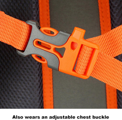 Outdoor Arrampicata Zaino, Impermeabile Campeggio Zaino, Alta Capacità Impermeabile Camping Gear Bag Outdoor Travel Sport, Arancione, Refer to description