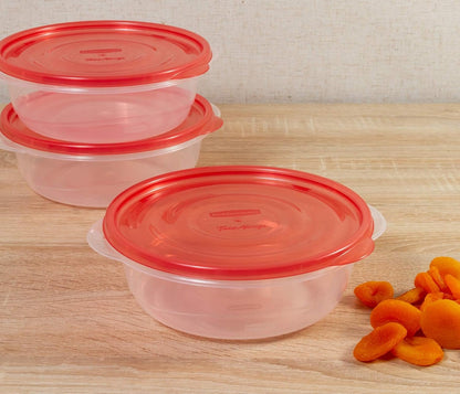 Rubbermaid TakeAlongs Food Storage Container, 5 Cup, Red