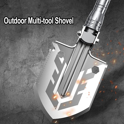 ROWCES Folding Camping Shovel Outdoor Multitool Survival Equipment for Hiking Gardening Emergency