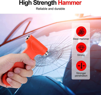 Zerodis Safety Car Hammer Seatbelt Cutter Window Punch Breaking Emergency Escape Tool