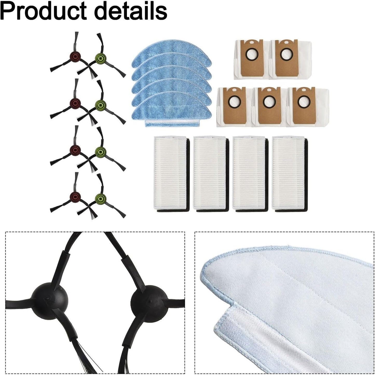Home Cleaning Essentials - Set di filtri di ricambio e panno per mocio e accessori progettati per aspirapolvere Medion