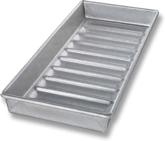 USA Pans 15 x 6 x 1.5-Inch New England Hot Dog Pan Aluminized Steel with Americoat