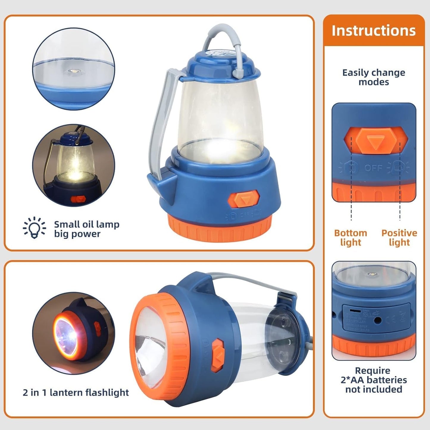 Kids Camping Set - MITCIEN Camping Gear Toys for Boys - Include Campfire/Oil Lamp/Pretend Food - Camping Set for Child Age 3 4 5 6 Year Old