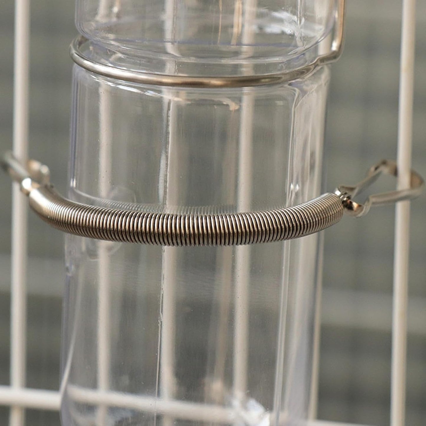 Water Bottle Spring Clip | Replacement Springs With 2 Clips | Stainless Steel Spring Fastening Water, Drinking Bottle for Hamster Water Bottle Spring Clip Feeding and Watering Supplies