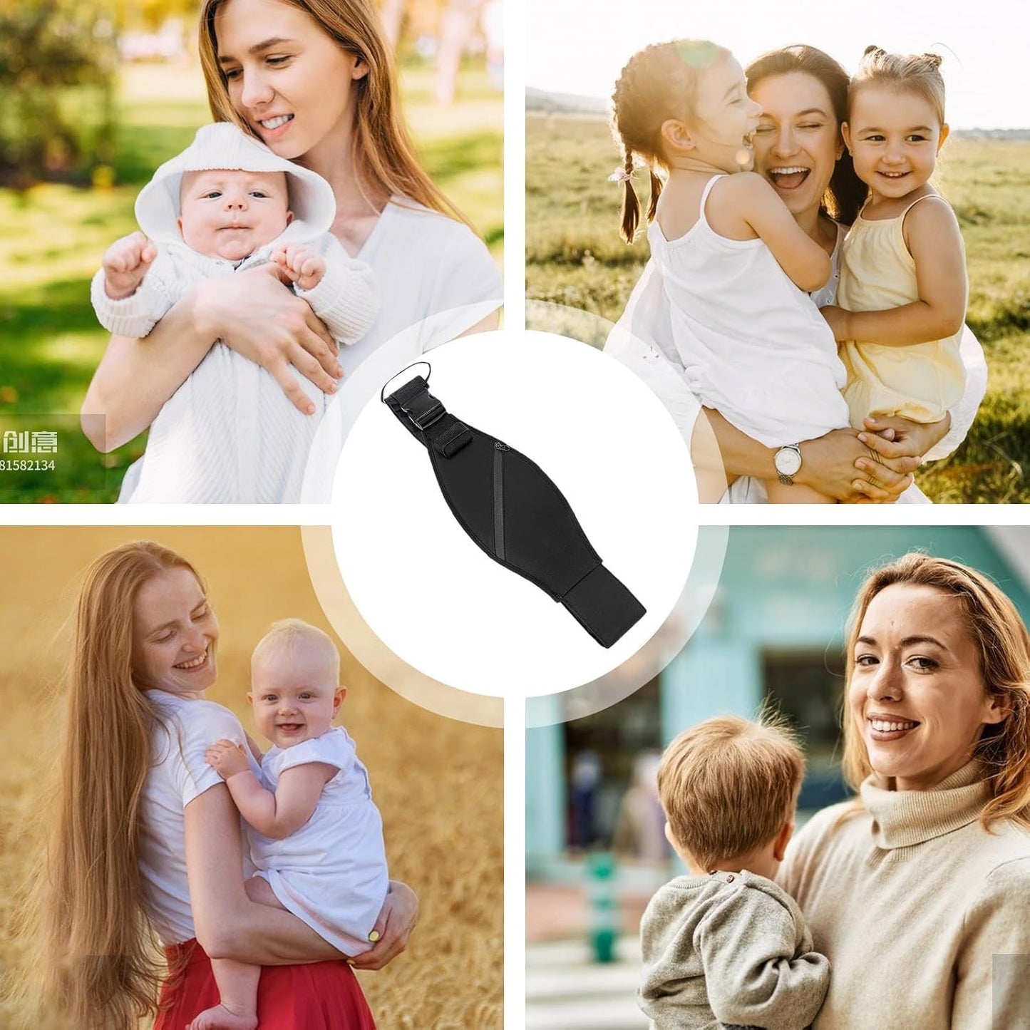 Qkbuza Child Carrier Slings,Baby Sling Shoulder Wrap - Adjustable Soft Comfortable Ergonomic Lightweight Breathable Wrap for Travel Breastfeeding Nursing Outdoor Hiking