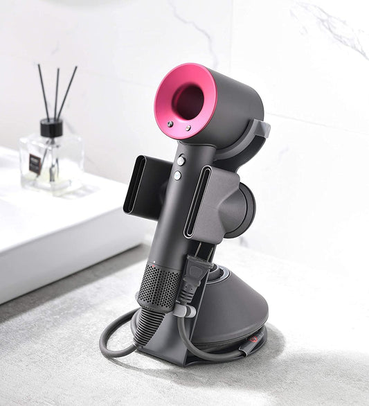 Wingsflying Supersonic Hair Dryer Holder, Aluminum Alloy Bracket Power Plug Holder, Bathroom Organizer for Dyson Supersonic hairdryer Care Tools, Diffuser, Nozzle Holder