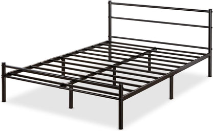 Zinus King Bed Frame - Geraldine 12 inch Black Metal Platform Bed Frame with Headboard and Footboard - No Box Spring Needed, Under Bed Storage Space, Easy Assembly, Durable Steel Slat Support, King